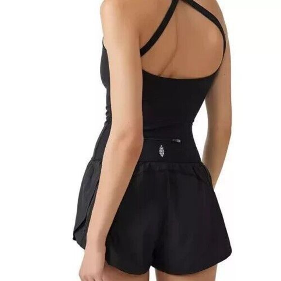 FP Movement OB1227782 Women's Sz XS Black Righteous Runsie One-Piece Romper - Picture 14 of 15